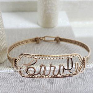 BEAUTIFUL GOLD WIRE BRACELET FOR "CAROLE"